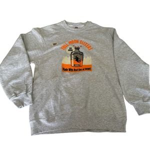 COPY - Vintage NOS Orange M Sweatshirt Black Wizard toxic Halloween Trick Treat